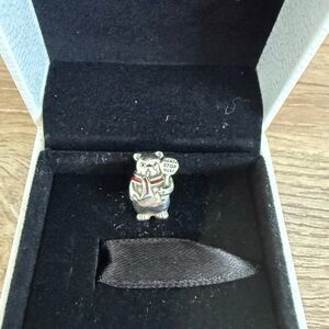 PANDORA Christmas Polar Bear Sterling Silver Charm